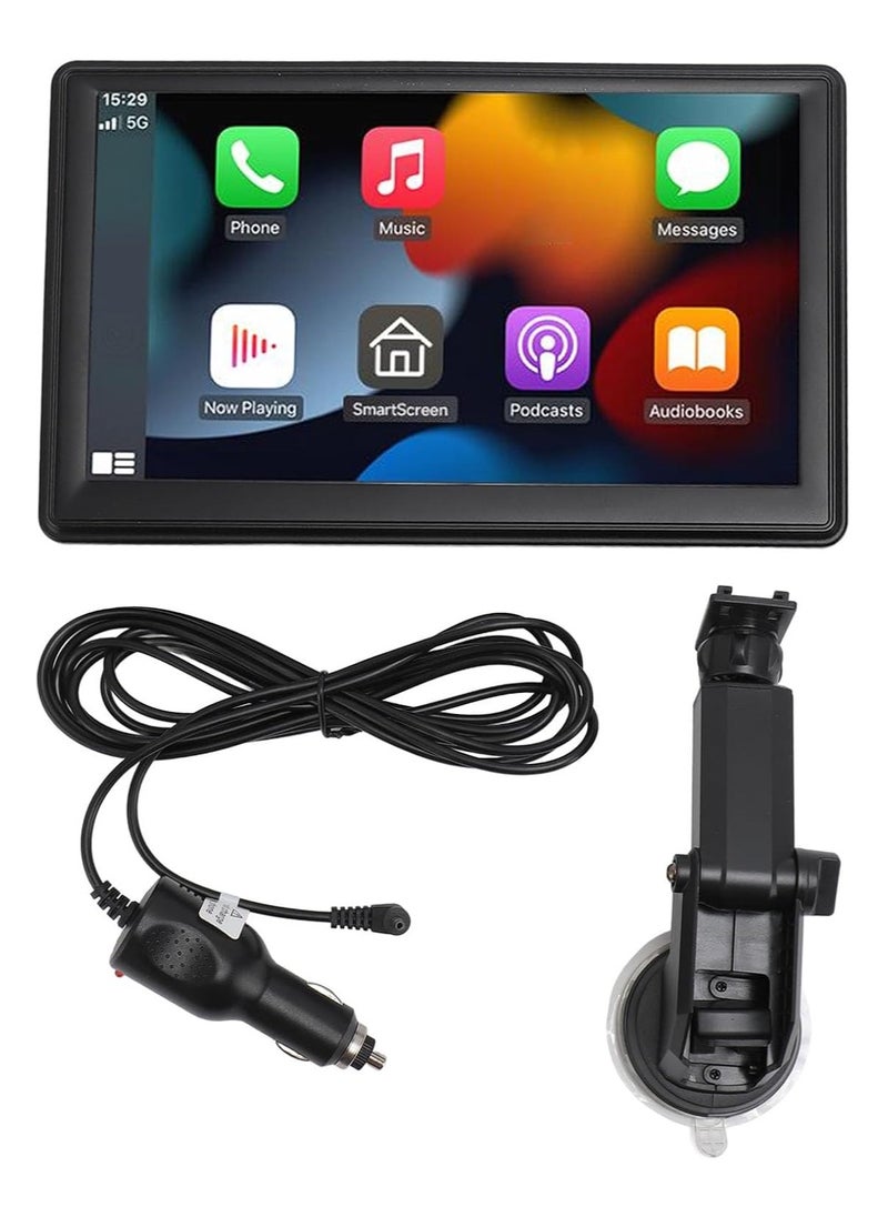 Generic - 7-Inch IPS Portable Car Stereo for Android Auto – Dash-Mounted Touchscreen Multimedia Player, Voice Control, Bluetooth, and GPS Navigation - Image 1