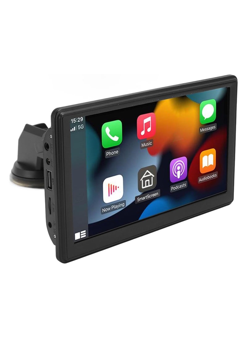 Generic - 7-Inch IPS Portable Car Stereo for Android Auto – Dash-Mounted Touchscreen Multimedia Player, Voice Control, Bluetooth, and GPS Navigation - Image 1