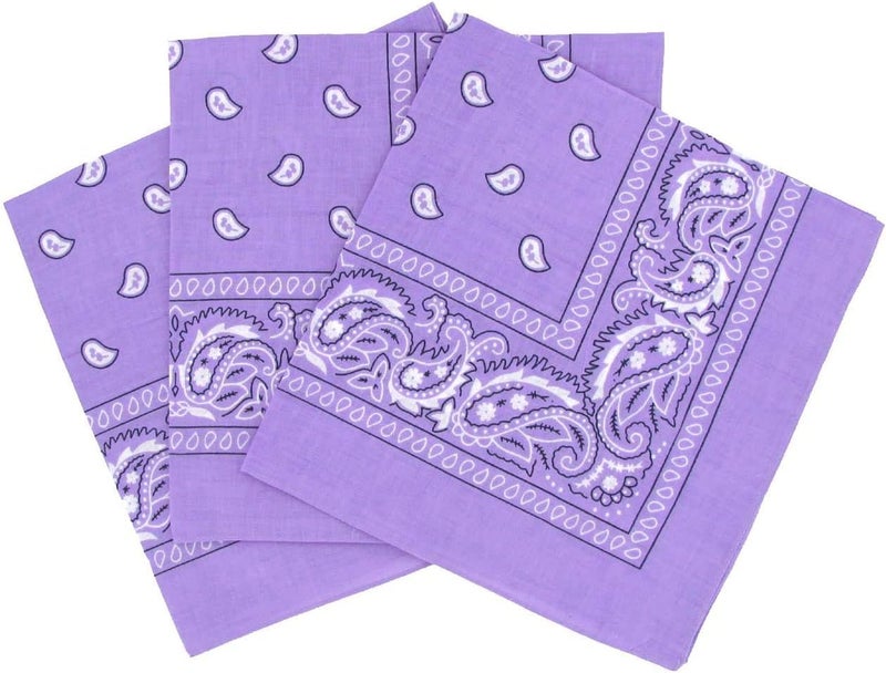 Boolavard 1s, 6s, 9s or 12 Pack Cowboy Bandanas Bandana with Original Paisley Pattern - Image 1