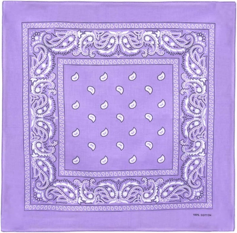 Boolavard 1s, 6s, 9s or 12 Pack Cowboy Bandanas Bandana with Original Paisley Pattern - Image 2