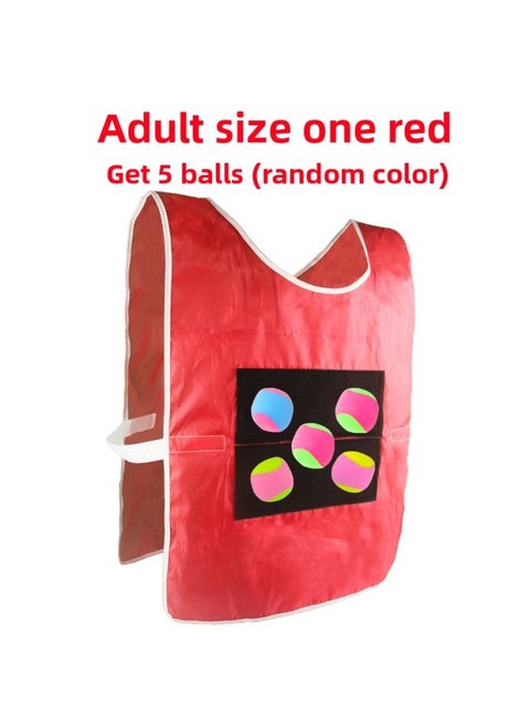 Use Your Hands And Feet With Game Mats For Fun Games Props. The Team Builds Outdoor Development Training Equipment.-Color:Adult Red + Send 5 Balls