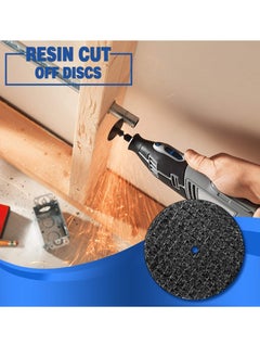 Excefore Cutting Wheels Set for Rotary Tool, 44 Pcs Accessories Kit, Includes 15 Diamond Cutting Wheels, 15 Resin Cut Off Discs, 6 HSS Circular Saw Blades, 6 Mandrel Shanks, and 2 Screwdrivers, Gifts for Men  - Image 5