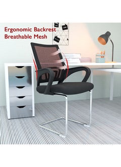 Mahmayi Mahmayi Sleekline 69001C Visitors Chair Black Mesh  - Image 3