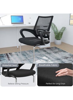 Mahmayi Mahmayi Sleekline 69001C Visitors Chair Black Mesh  - Image 4
