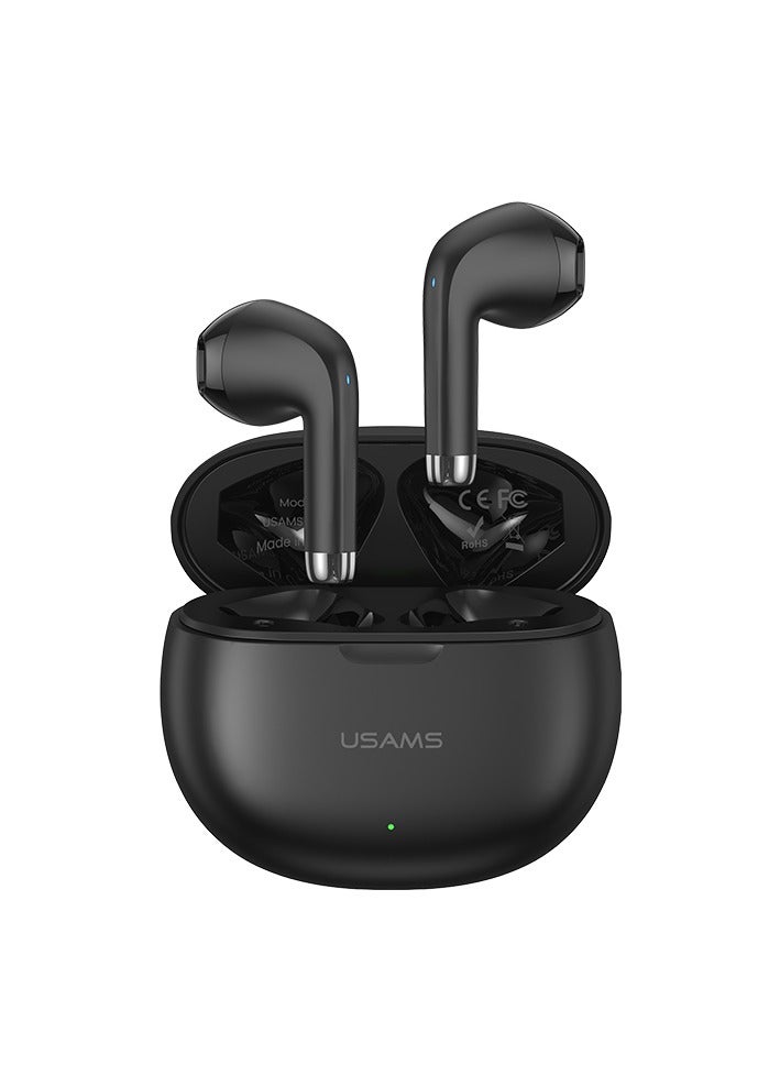 أوسامس سماعات أذن لاسلكية مزودة بمحركات مقاس 13 مم لصوت الجهير الكبير. سماعات رأس بلوتوث 5.3 مع مكالمات عالية الدقة، وميكروفون مزدوج، وسماعة ألعاب ذات وضع مزدوج، وتحكم ذكي باللمس، ووقت تشغيل لمدة 31 ساعة. - Image 1