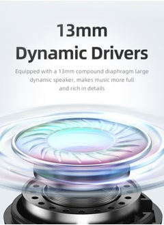Usams Wireless Earphones with 13mm Drivers For Big Bass. Bluetooth 5.3 Headphones with HD Calls, Dual Mic, Dual Mode Gaming Headset, Smart Touch control, and 31-Hour Playtime.  - Image 5