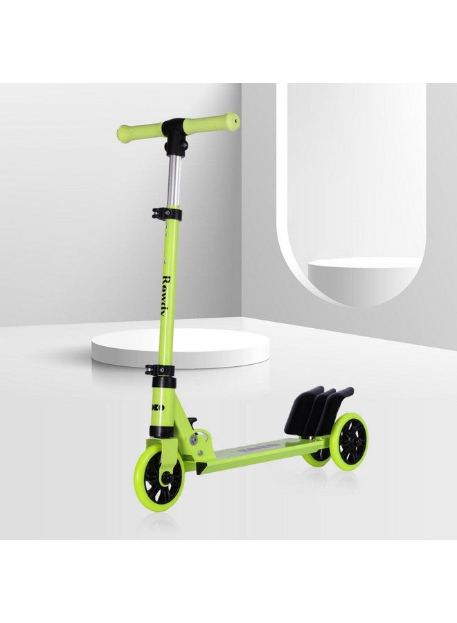 كوكو سكوتر كوكو راودي كيك سكيت مع ارتفاع قابل للتعديل وقابل للحمل، سكوتر للأطفال بعجلات LED من مادة PVC للأعمار من 3 سنوات فما فوق (الحد الأقصى لوزن المستخدم: 50 كجم) (أخضر) - Image 1