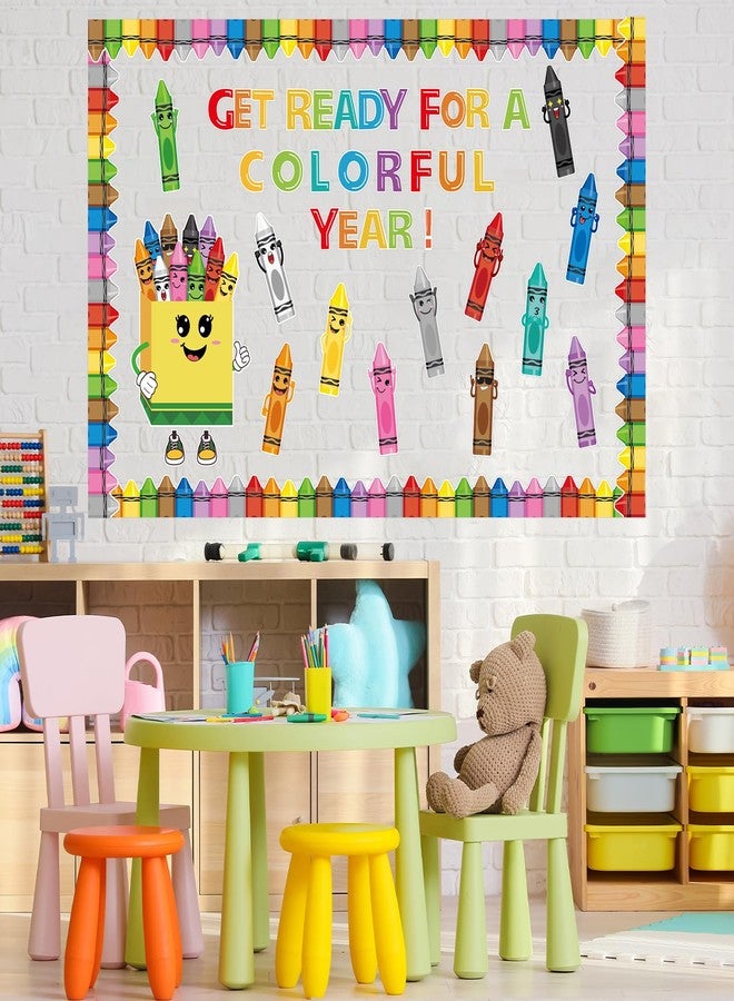 Hedeey 69 Pcs Crayon Bulletin Board Decorations for Classroom,Back to School Crayon Theme Classroom Decor with Border Trims Crayons Name Tags for School Classroom Door Home Wall Decorations - Image 4