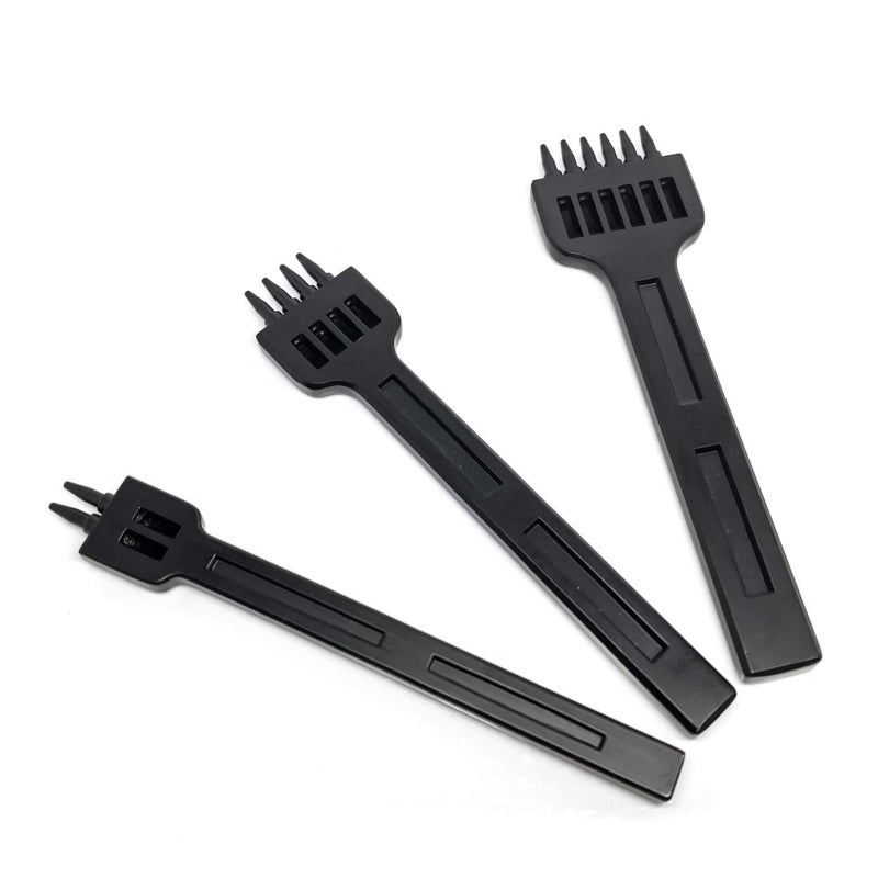 citian 5mm 246 Claw Tooth Leather Stitching Chisels Round Hole Punching Tool Set for DIY Leather Craft