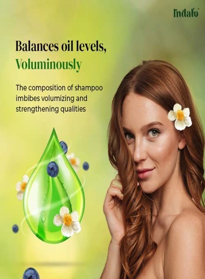 Indalo White Tea Aloe Vera Shampoo for Oily Hair | Anti-dandruff Shampoo with Licorice and Blue Berries for all types of hair | Hair Strengthening and Volumizing Shampoo for Damaged Hair | Paraben Free, Sulphate Free & Silicone Free Shampoo - 200ml - Image 5