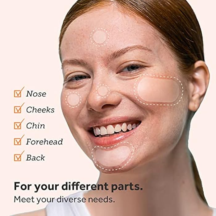 ZATKTK Pimple Patches (6 Sizes 138 Patches), Acne Patches for Large Zit Breakouts, Hydrocolloid Bandages for Face, Chin, Nose, Forehead, Body, Back, Neck & Chest, Oval Hydrocolloid Acne Patches - Image 3