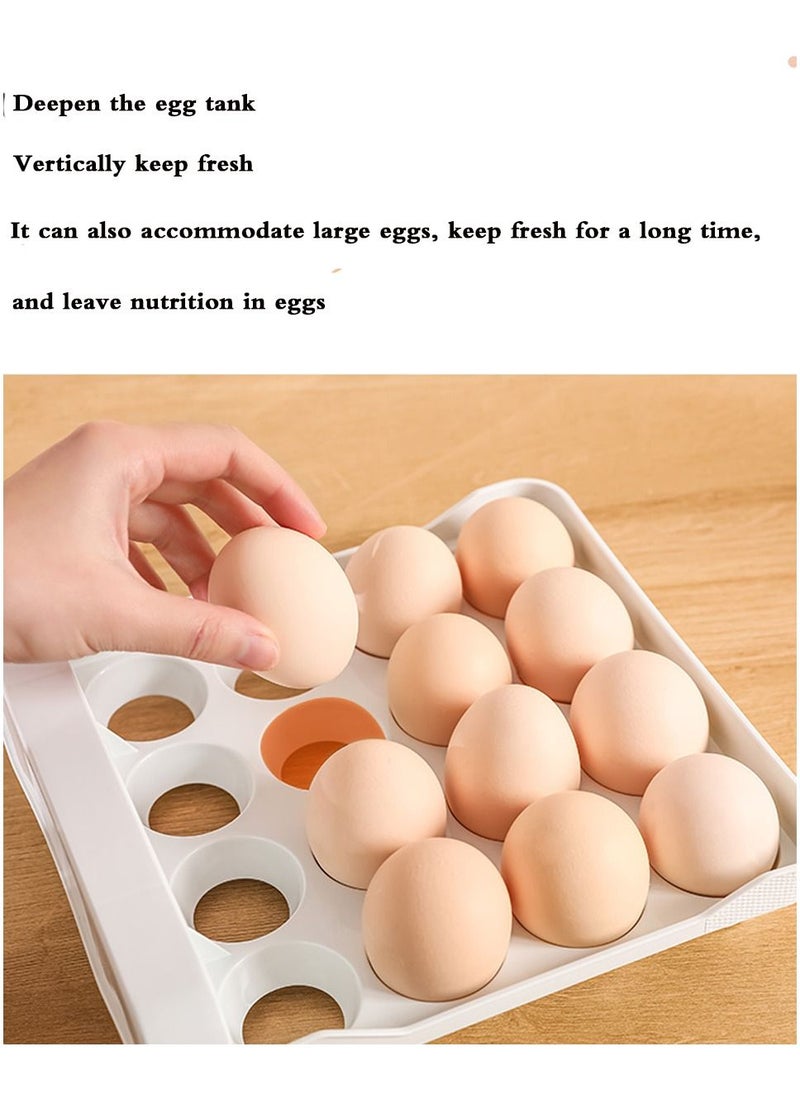 Generic - Refrigerator Egg Storage Organizer Egg Holder For Fridger 2-Layer Drawer Type Stackable Storage Bins - Image 1