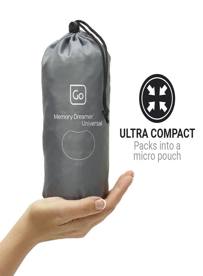 Go Travel Memory Dreamer Universal Pillow, Travel Pillow for Uninterrupted Sleep and Lumbar Support, Deluxe Memory Foam Pillow for Airplane, Bus, Car, and Train, Travel Essentials, Gray - Image 5