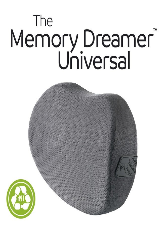 Go Travel Memory Dreamer Universal Pillow, Travel Pillow for Uninterrupted Sleep and Lumbar Support, Deluxe Memory Foam Pillow for Airplane, Bus, Car, and Train, Travel Essentials, Gray - Image 2
