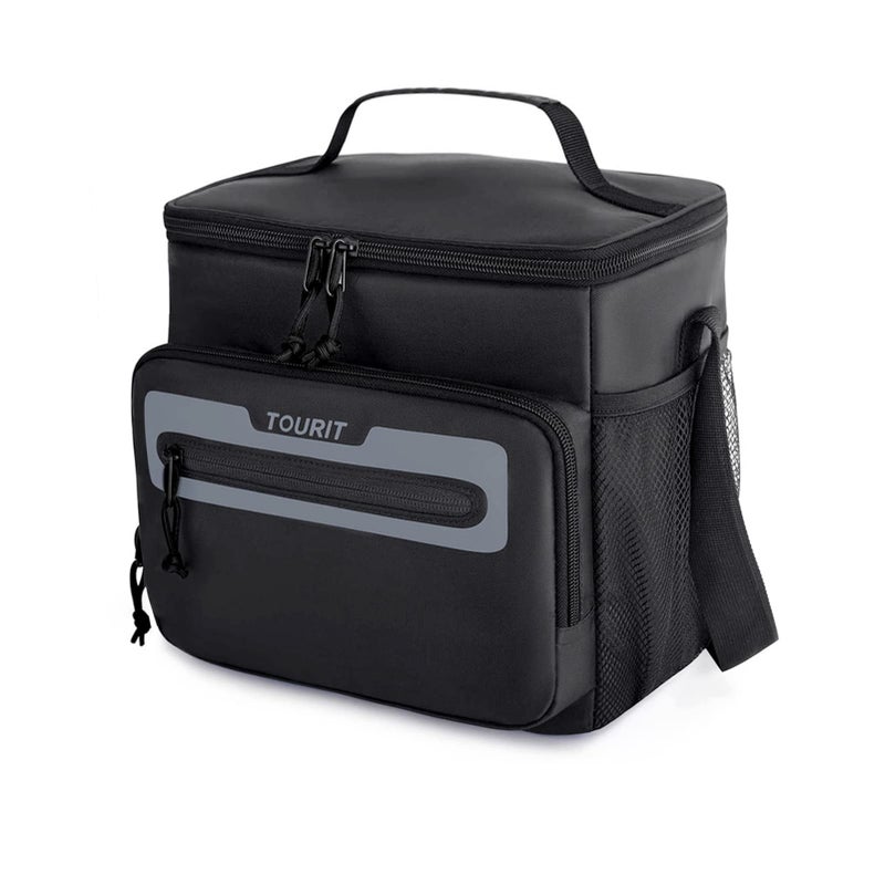 TOURIT Lunch Bag for Men Insulated Lunch Box for Men Leakproof Reusable Lunch Cooler Bag for Work Office Outdoor Picnic Black