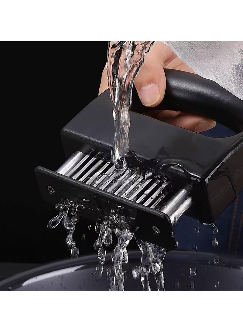 Meat Tenderizer with 48 Stainless Steel Ultra Sharp Needle Blades Heavy Duty Cooking machine for Tenderizing Beef, Turkey, Chicken, Steak, Veal, Pork, Fish  - Image 5