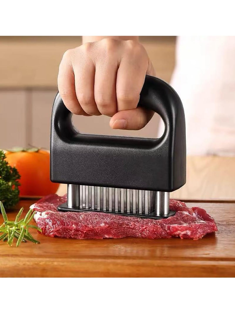 Meat Tenderizer with 48 Stainless Steel Ultra Sharp Needle Blades Heavy Duty Cooking machine for Tenderizing Beef, Turkey, Chicken, Steak, Veal, Pork, Fish  - Image 2