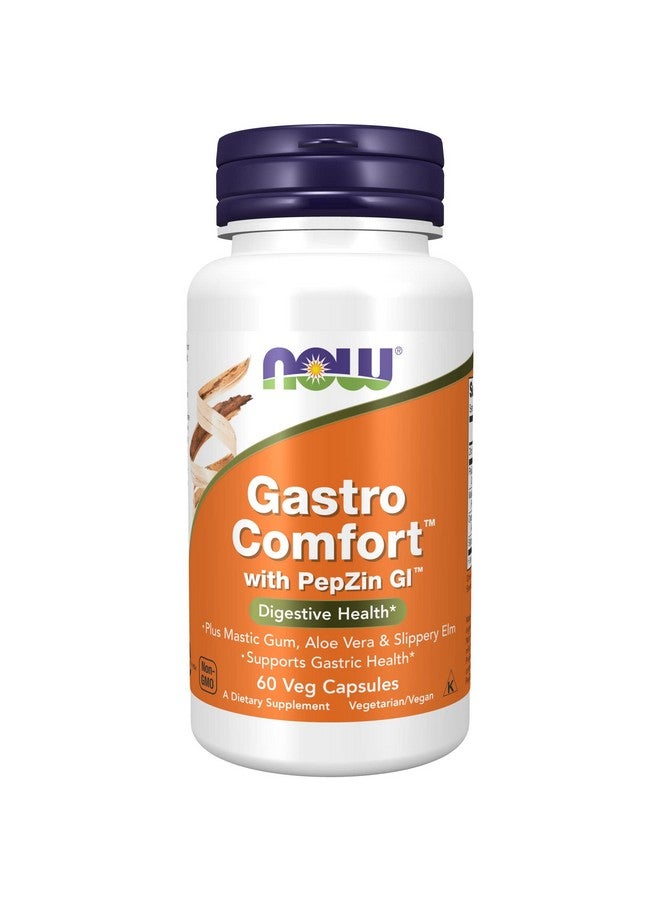 now Supplements Gastro Comfort Plus Mastic Gum Aloe Vera And Slippery Elm 60 Veg Capsules - Image 1
