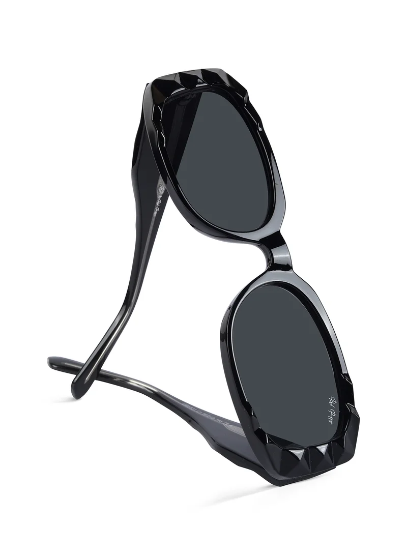 Woggles Red Pappy Aetheris Black Rectangle Sunglasses