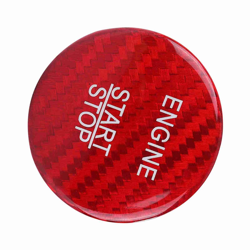 Red Carbon Fiber Engine Start Button Cover Trim for Mercedes Benz A B C GLC GLA CLA ML Class - Image 3