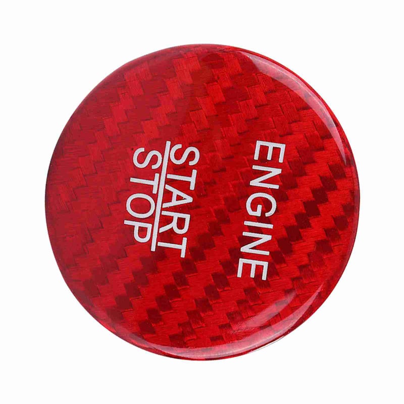 Red Carbon Fiber Engine Start Button Cover Trim for Mercedes Benz A B C GLC GLA CLA ML Class - Image 5