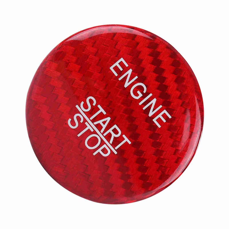 Red Carbon Fiber Engine Start Button Cover Trim for Mercedes Benz A B C GLC GLA CLA ML Class - Image 4