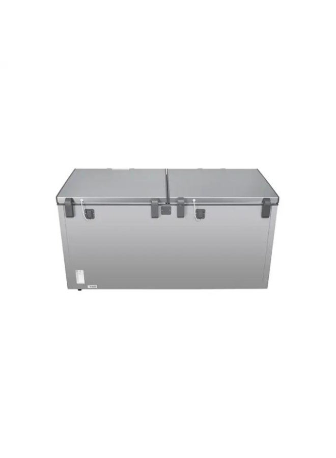 GENERAL SUPREME Chest Freezer, Flat, 2 Doors (18 ft, 508 L), Fast Freezing, Silver-Grey, GSHF862HS - Image 3