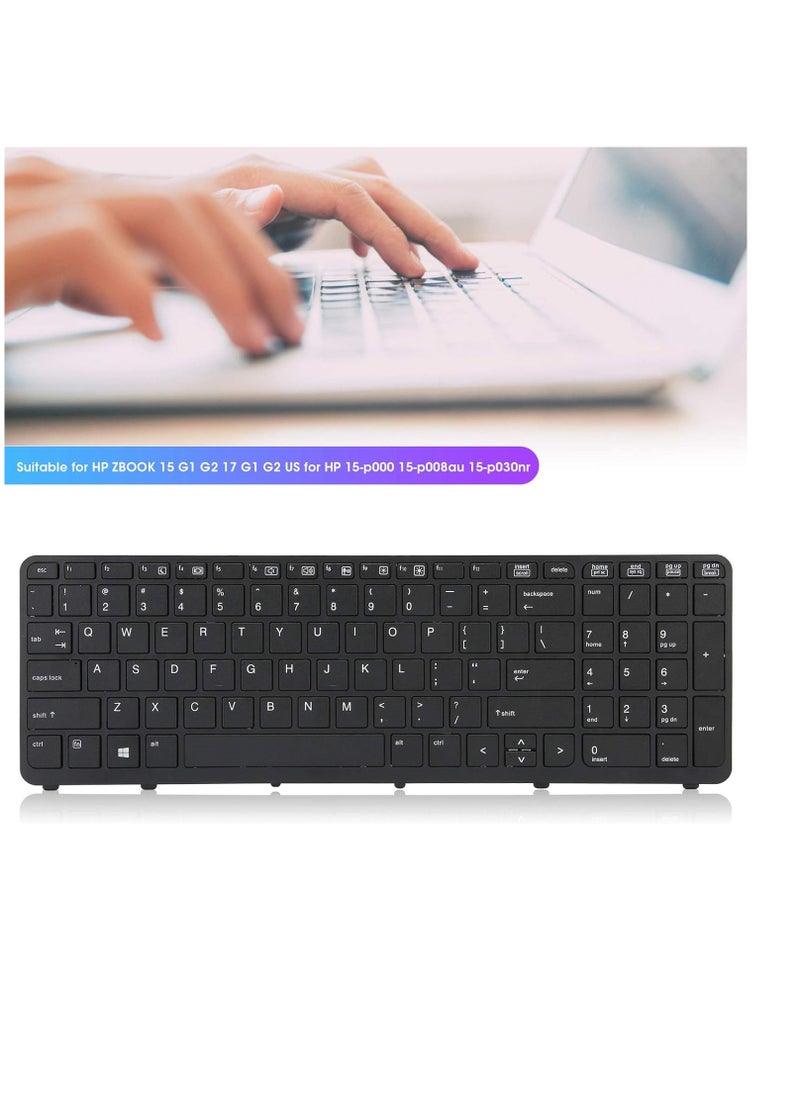 Generic Replacement Keyboard for HP ZBOOK 15 G1 G2 17 G1 G2 US for HP 15-p000 15-p008au 15-p030nr,  - Image 2