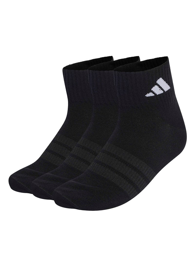 Adidas Thin&Light Sportswear Ankle Socks 3 Pair Pack - Image 1