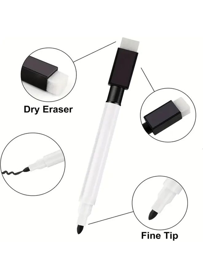 Black Dry Erase Markers 25 Pack With Eraser Caps For Whiteboard School Office Home - Image 5