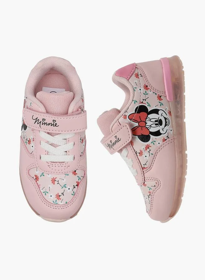 ديزني Girls Hook & Loop Ankle Sneakers