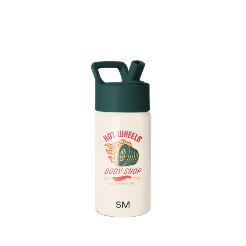 Simple Modern Hot Wheels Kids Water Bottle with Straw Lid 14oz Insulated Stainless Steel Kids Tumbler Spill Proof Toddler Cup for School Girls Boys Summit Body Shop - Image 2