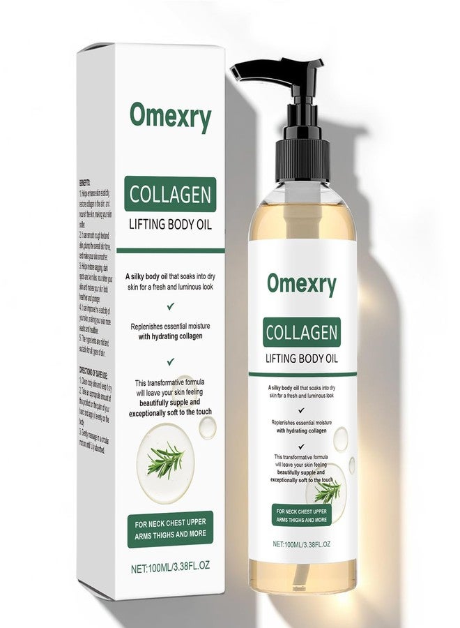 Omexry Collagen Lifting Body Oil After Shower, Hydrating Collagen Oil, Moisturizing Anti Aging Silk Body Oils for Women & Men, Smooth & Anti Wrinkles, Lightweight Non-Greasy, 3.8 Fl Oz (1PC - Image 1