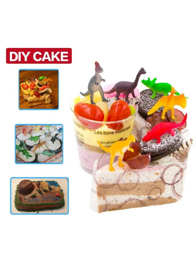 ValeforToy 82 Piece Mini Dinosaur Toy Set For Dino Party Favor Supplies Birthday Cupcake Toppers - Assorted Vinyl Plastic Figure Toys For Kids Toddler Pinata Filler School Carnival Prize Bulk Goodie Bag Stuffers  - Image 5