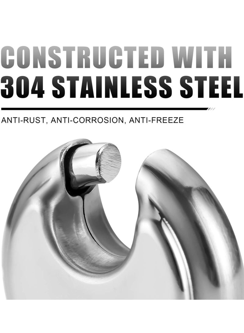 Waterproof 4-Digit Digital Combination Padlock - Stainless Steel Outdoor Lock for Sheds, Storage Units, Garages, Fences, and Trailer Tongues. Secure Your Belongings with Ease!  - Image 3