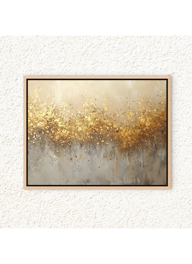 Art Decor Art Decor Framed Canvas Wall Art of Gold Abstract Artwork Print Modern Art with Gold Accents 2-Way Wall Decor for Bedroom Office Living Room Gifting  - Image 4