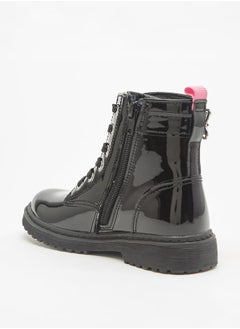 Disney Minnie Mouse Print Ankle Boots with Lace-Up Closure  - Image 2