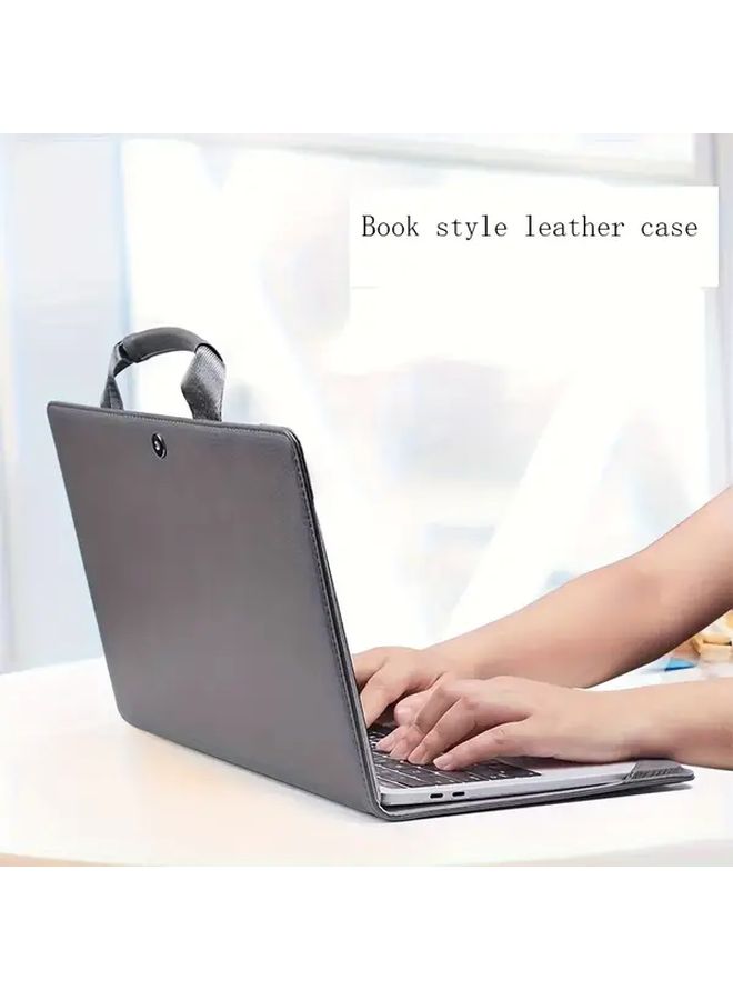 Minimalist 13 Inch Laptop Sleeve Durable Scratch Resistant Elegant Gray Fit Travel Office - Image 1