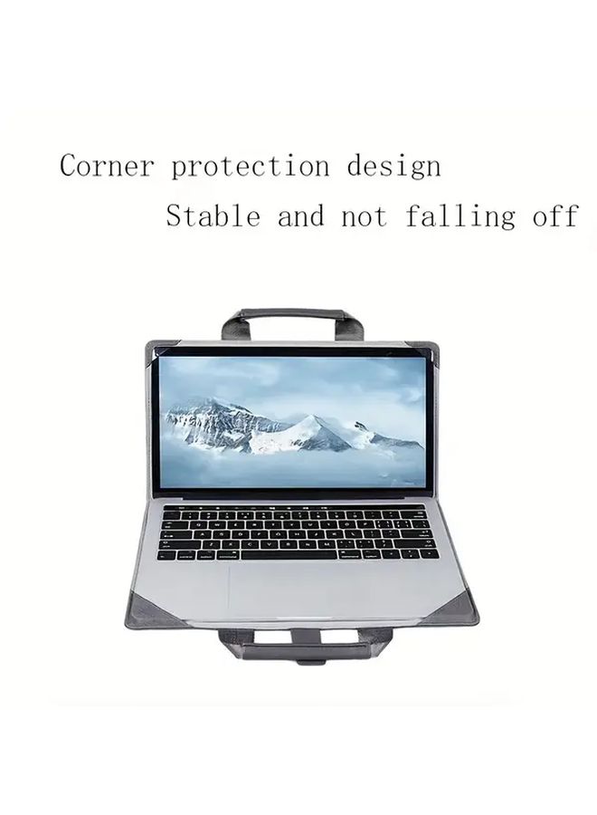 Minimalist 13 Inch Laptop Sleeve Durable Scratch Resistant Elegant Gray Fit Travel Office - Image 3