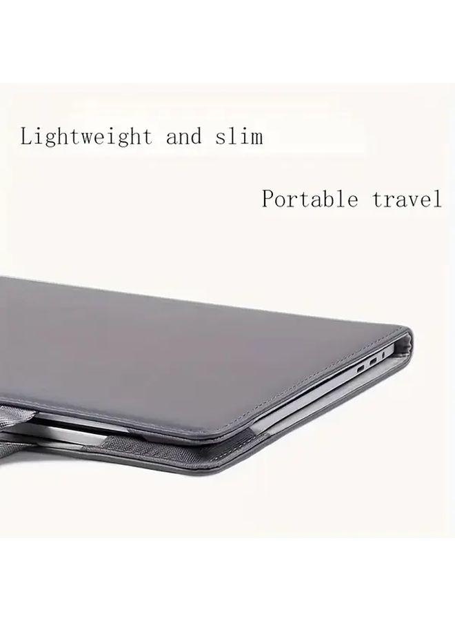 Minimalist 13 Inch Laptop Sleeve Durable Scratch Resistant Elegant Gray Fit Travel Office - Image 4