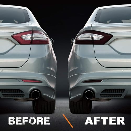 NDRUSH Blackout Taillight Vinyl Tint Film Precut Light Cover Overlay Tail Light Reflector Wrap Compatible with Ford Fusion 2013 2014 2015 2016 - Image 2