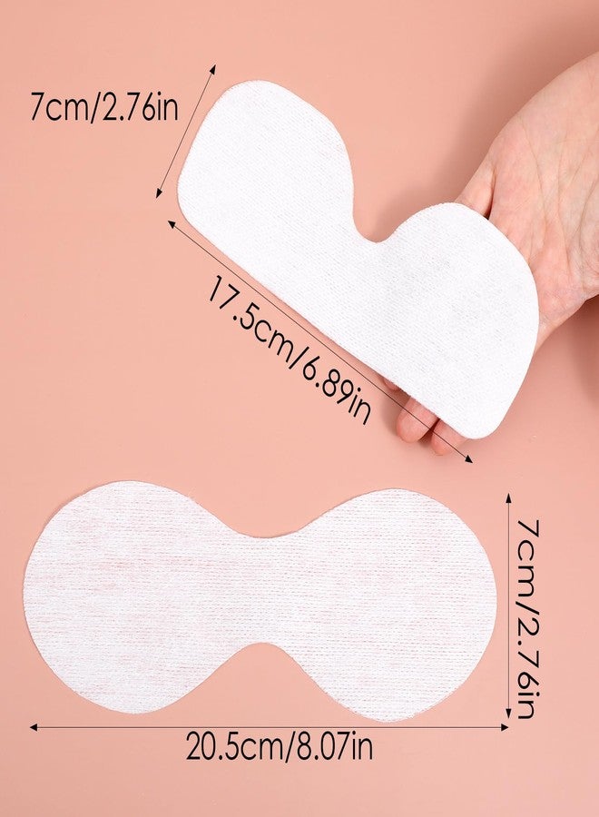 YBEATY 100 Sheets Disposable Eye Mask Eyecare Cotton Paper Facial Eye Covers Pads Patches DIY Clear Skincare Paper Sheets Cosmetic Beauty Wet Compress Tools for Spa Home Salon - Image 2