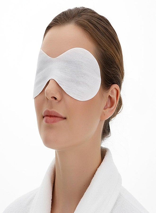 YBEATY 100 Sheets Disposable Eye Mask Eyecare Cotton Paper Facial Eye Covers Pads Patches DIY Clear Skincare Paper Sheets Cosmetic Beauty Wet Compress Tools for Spa Home Salon - Image 3