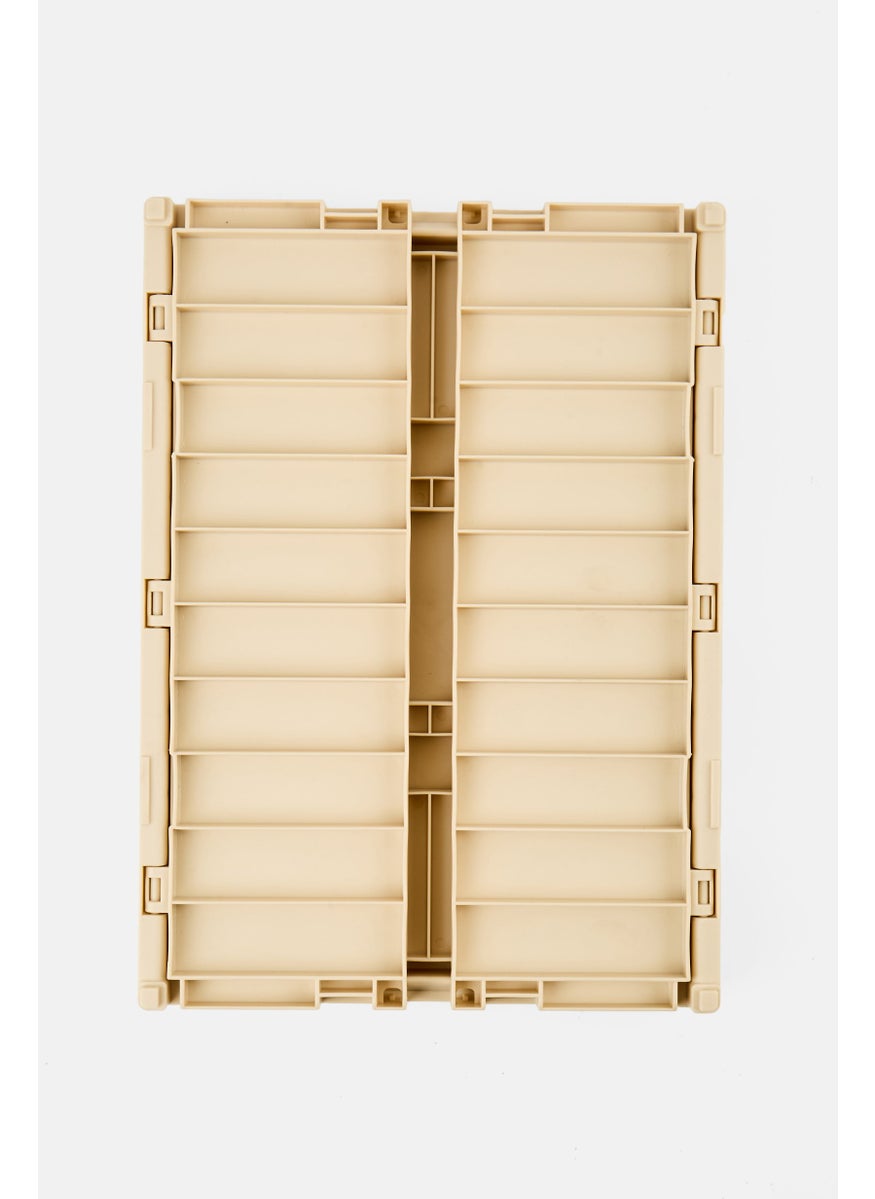 Muy Mucho - Large Foldable Box 29,5 x 21,2 x 11,8 cm, Beige - Image 1