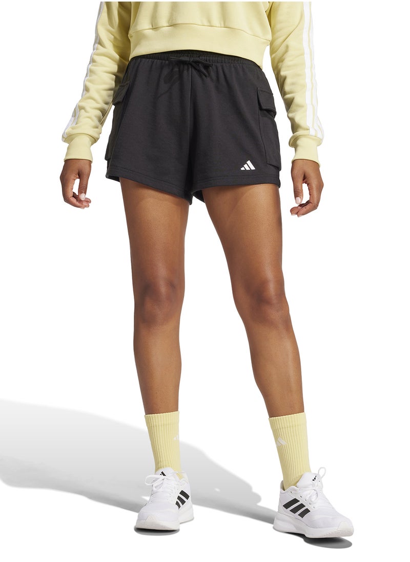 Adidas Essential Small Logo French Terry Cargo Shorts  - Image 1