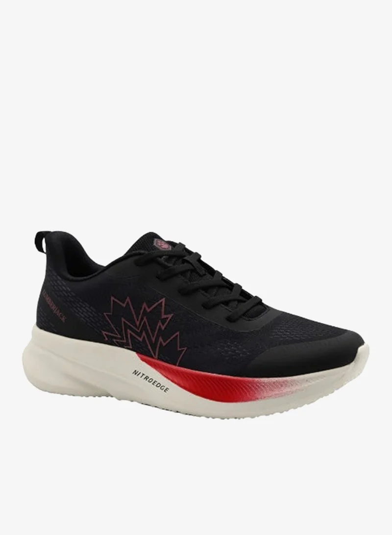 LUMBERJACK Men’s Black & Red NitroEdge Foam‑Cushioned Casual Sneakers