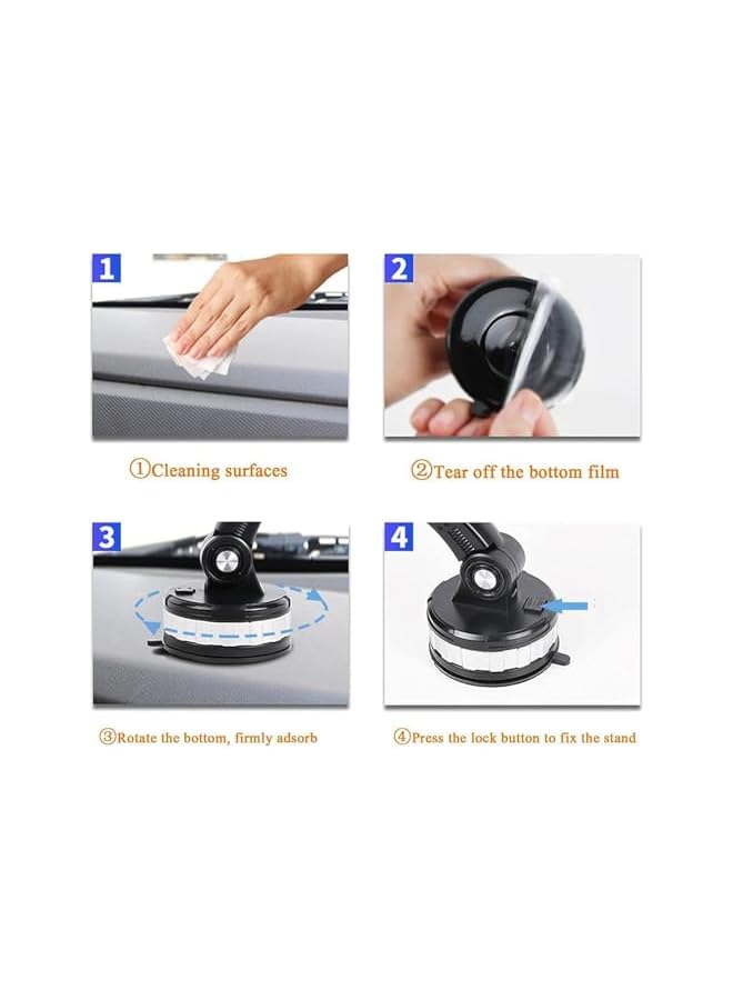 S-TOP Super Adsorption Phone Holder, Phone Mount for Car Center Console, Hands-Free Universal On-Board Suck Support Clamp Bracket for Car Dashboard Windshield Mount - Image 4