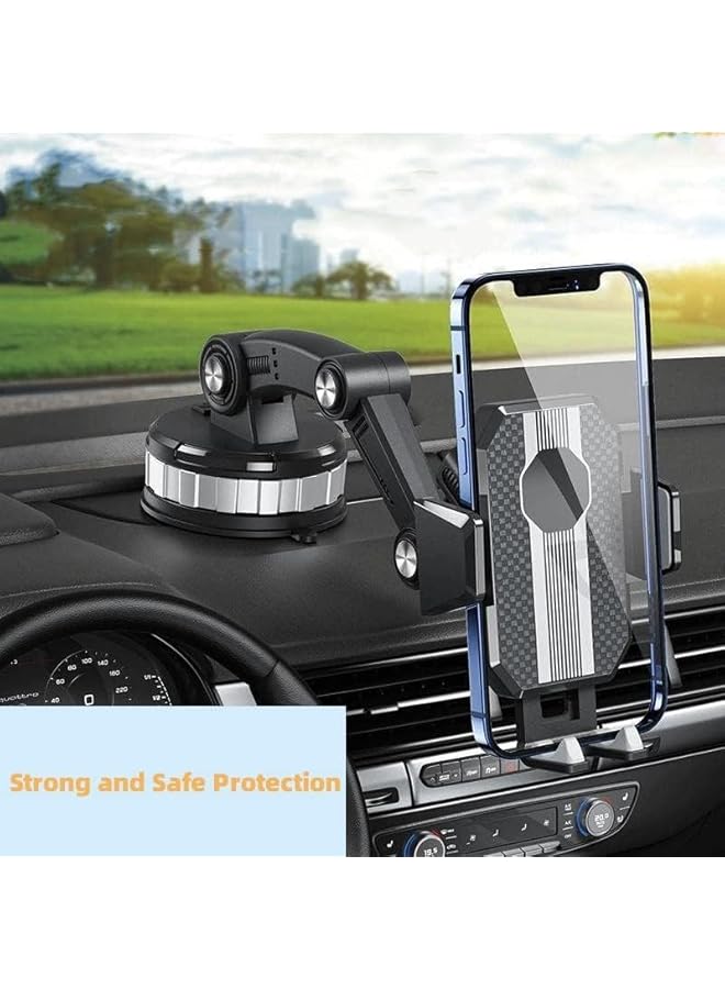 S-TOP Super Adsorption Phone Holder, Phone Mount for Car Center Console, Hands-Free Universal On-Board Suck Support Clamp Bracket for Car Dashboard Windshield Mount - Image 2