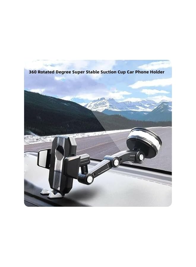 S-TOP Super Adsorption Phone Holder, Phone Mount for Car Center Console, Hands-Free Universal On-Board Suck Support Clamp Bracket for Car Dashboard Windshield Mount - Image 5