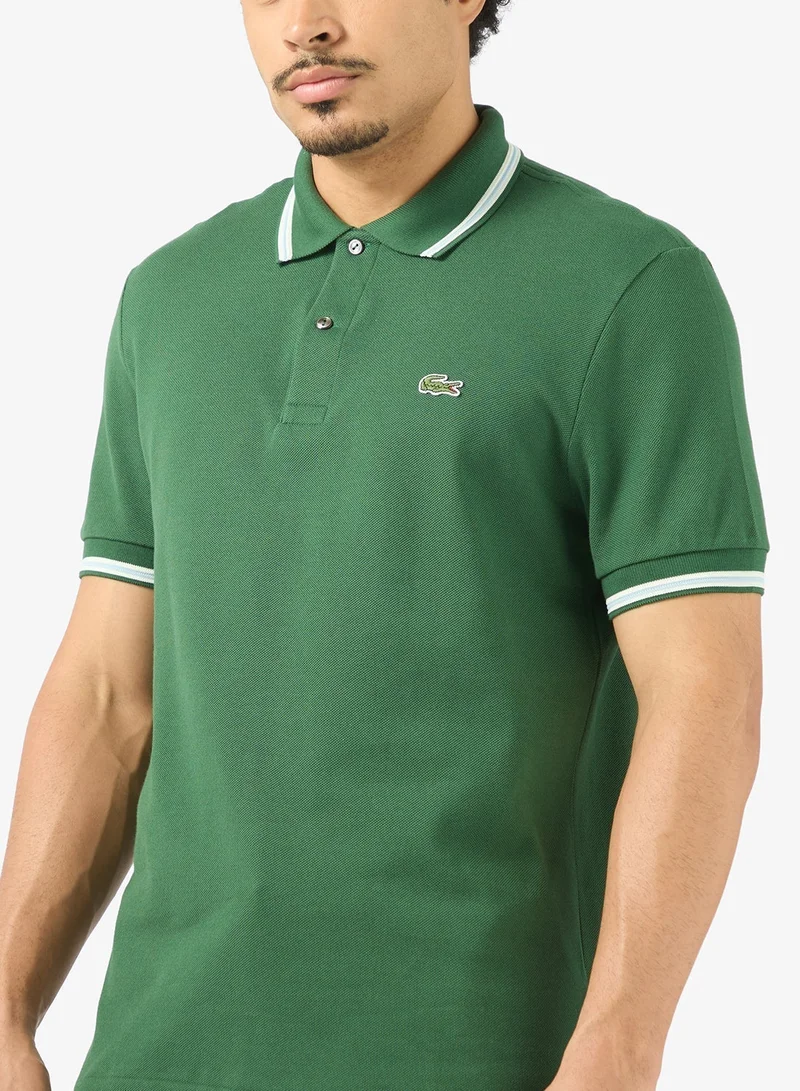 LACOSTE Regular Stripe Pique Polo